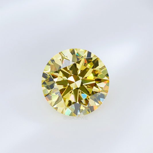 Natural Yellow Diamond 0.06ct | 2.5mm Round Brilliant Cut | VS Clarity Loose Diamond for Engagement Ring