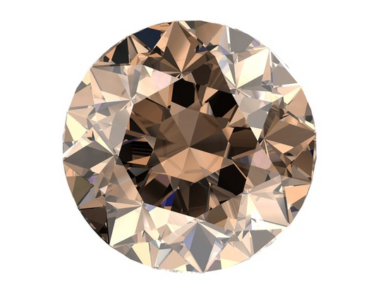 Champagne Diamond 0.06 Carat Round 2.5mm VS Clarity Very Good Cut Natural Loose Diamond